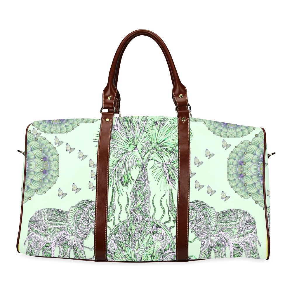 indes 3- green Waterproof Travel Bag/Small (Model 1639)