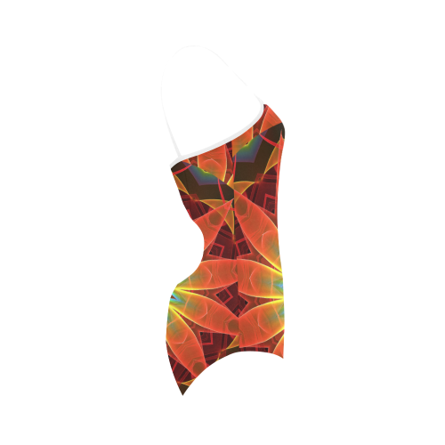 Radiance and Light, Orange Brown Awakening Strap Swimsuit ( Model S05)