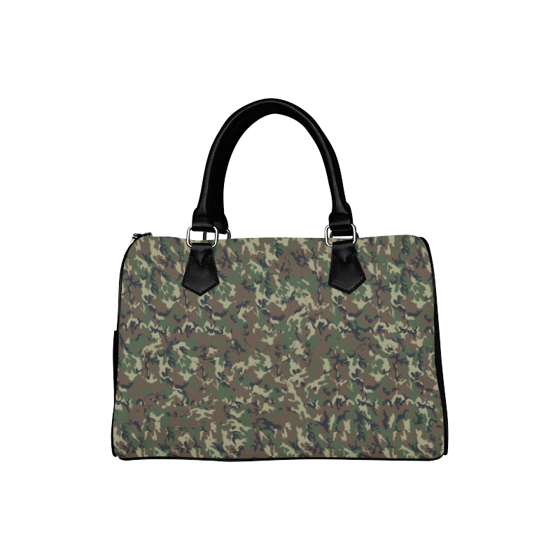 Forest Camouflage Pattern Boston Handbag (Model 1621)