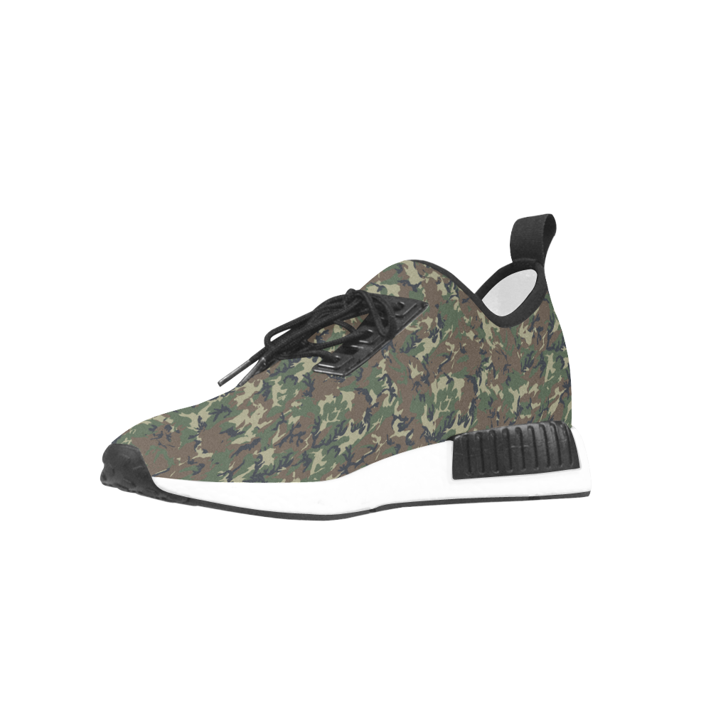 Forest Camouflage Pattern Men’s Draco Running Shoes (Model 025)