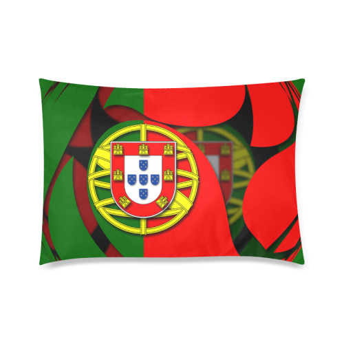 The Flag of Portugal Custom Zippered Pillow Case 20"x30"(Twin Sides)