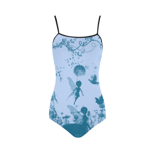 Beautiful fairy in blue colors Strap Swimsuit ( Model S05)