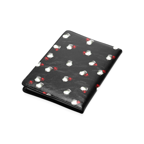 White and Red Roses Custom NoteBook A5