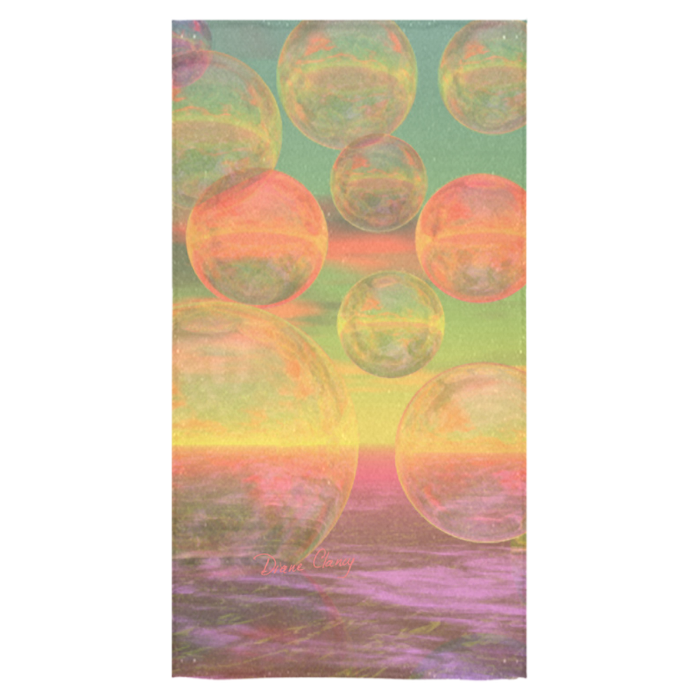Autumn Ruminations, Abstract Gold Rose Glory Bath Towel 30"x56"