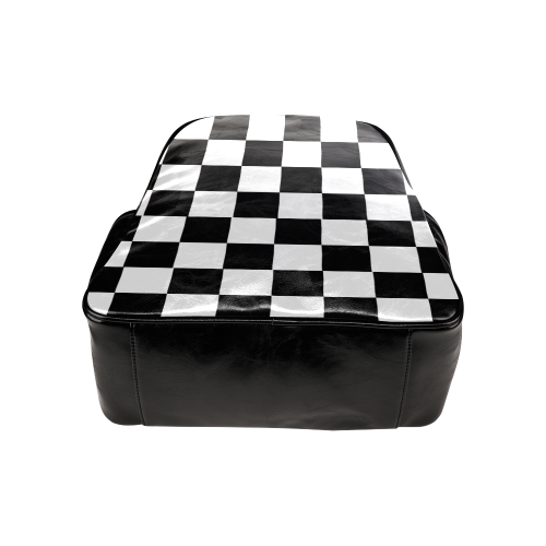 Chequered Chess Multi-Pockets Backpack (Model 1636)