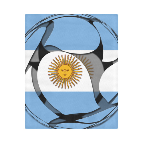 The Flag of Argentina Duvet Cover 86"x70" ( All-over-print)