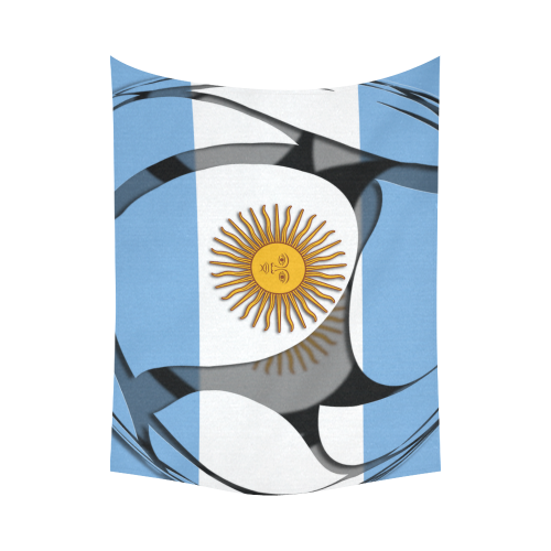 The Flag of Argentina Cotton Linen Wall Tapestry 80"x 60"