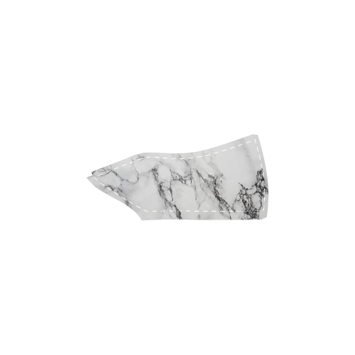 white marble print Men's Slip-on Canvas Shoes (Model 019)