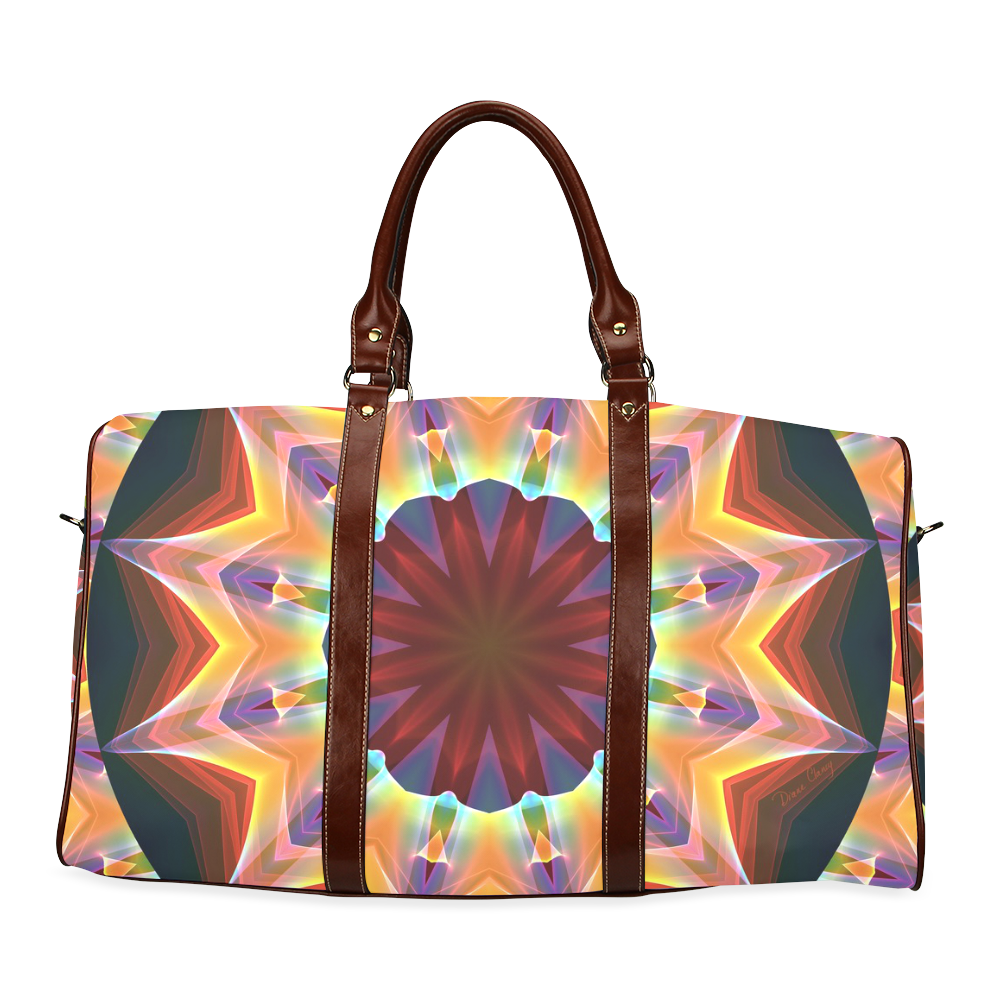 Santa Fe Summer Night, Abstract Warm Romance Waterproof Travel Bag/Small (Model 1639)