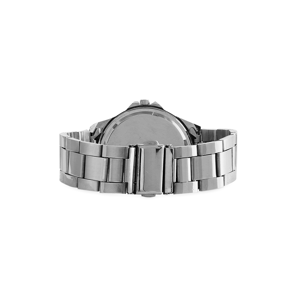 Tillandsia Flower Unisex Stainless Steel Watch(Model 103)