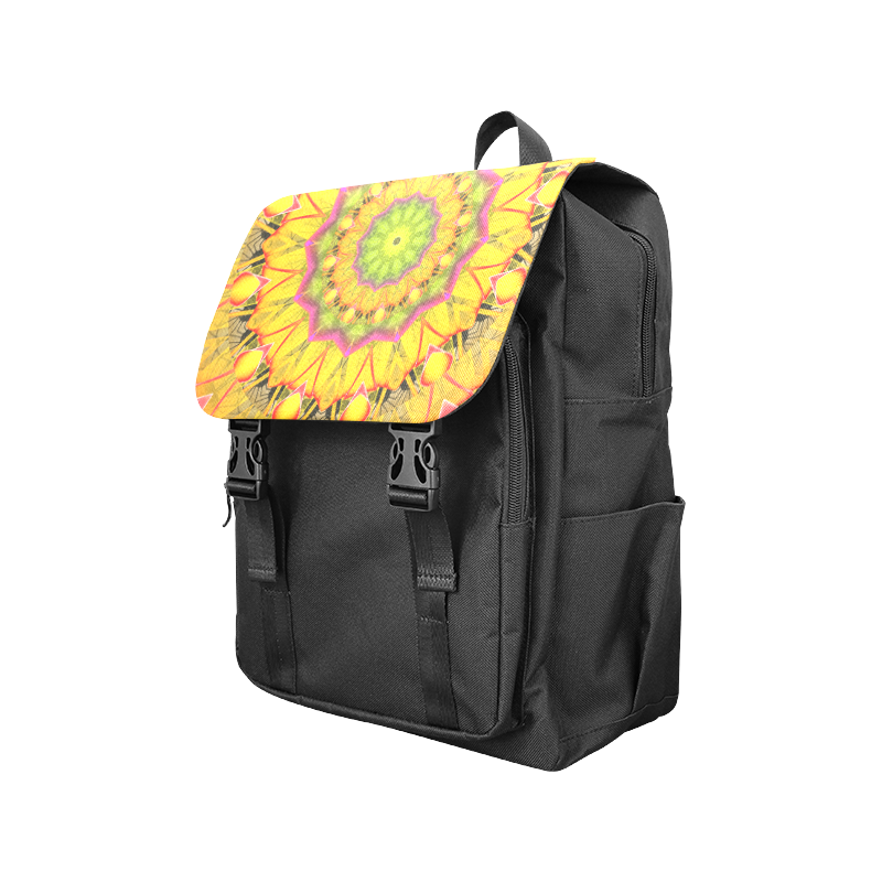 Beach Grass Golden Red Foliage Abstract Fall Days Casual Shoulders Backpack (Model 1623)