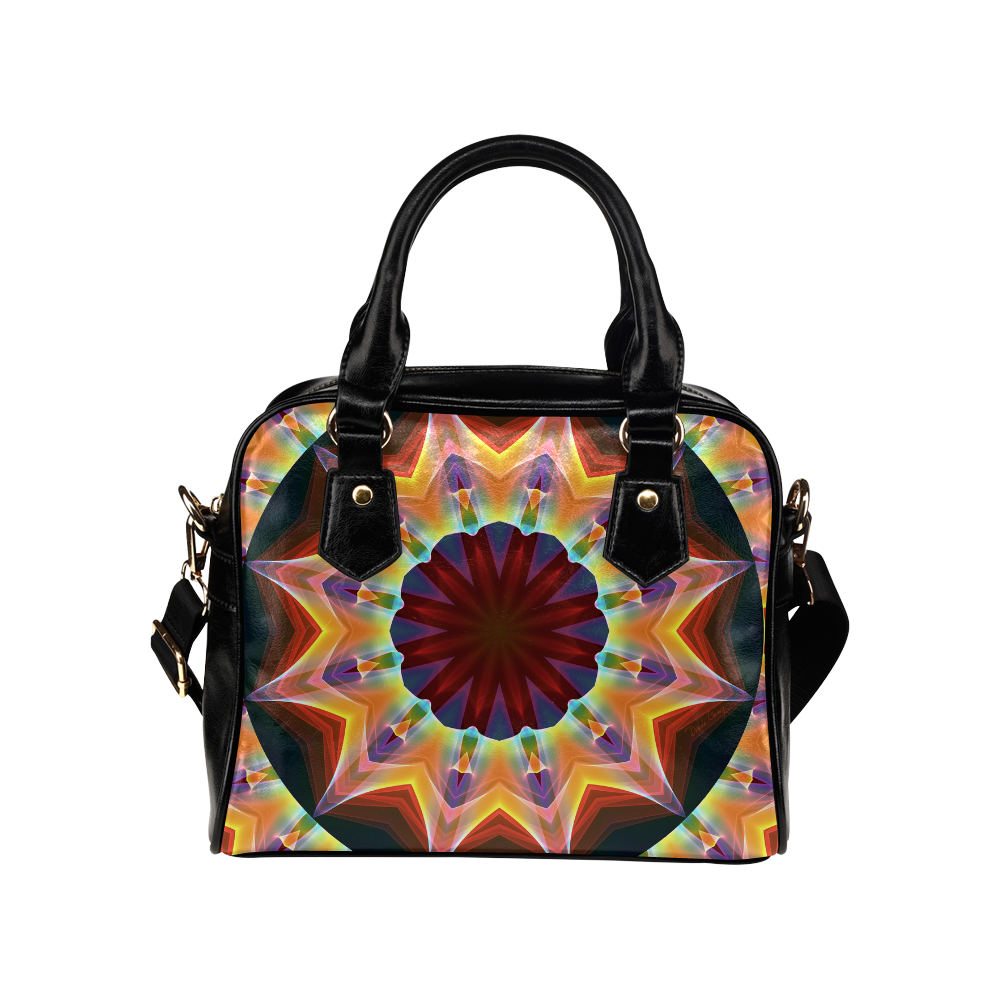 Santa Fe Summer Night, Abstract Warm Romance Shoulder Handbag (Model 1634)