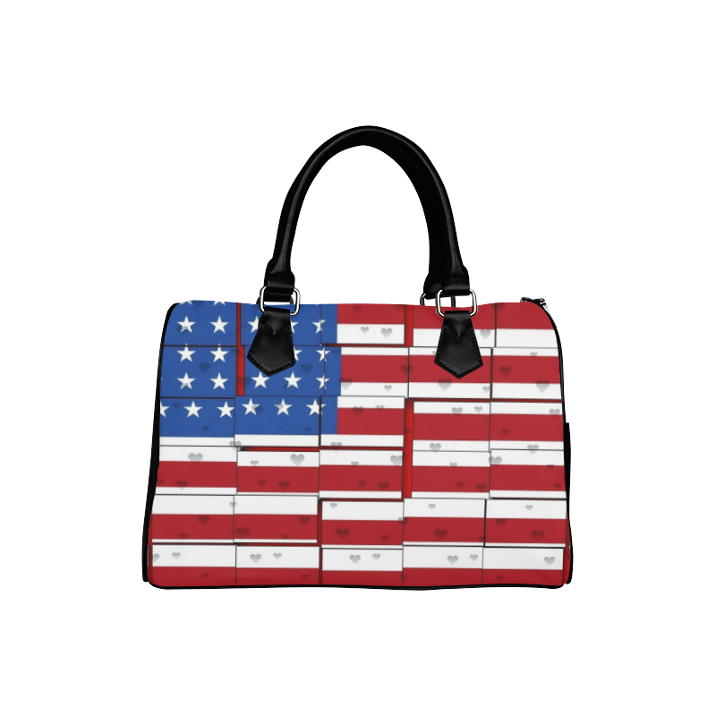 USA Pattern by Nico Bielow Boston Handbag (Model 1621)
