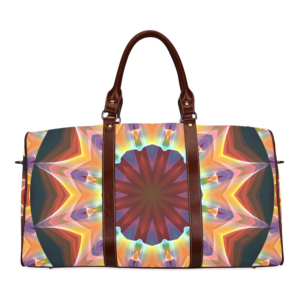 Santa Fe Summer Night, Abstract Warm Romance Waterproof Travel Bag/Small (Model 1639)