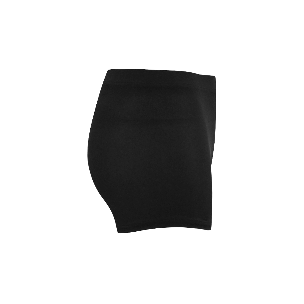 HIPSTER zigzag chevron pattern white Briseis Skinny Shorts (Model L04)