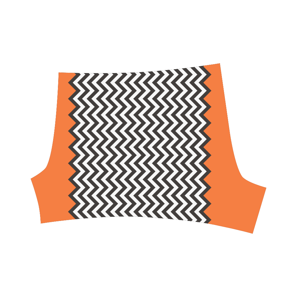 HIPSTER zigzag chevron pattern black & white Briseis Skinny Shorts (Model L04)