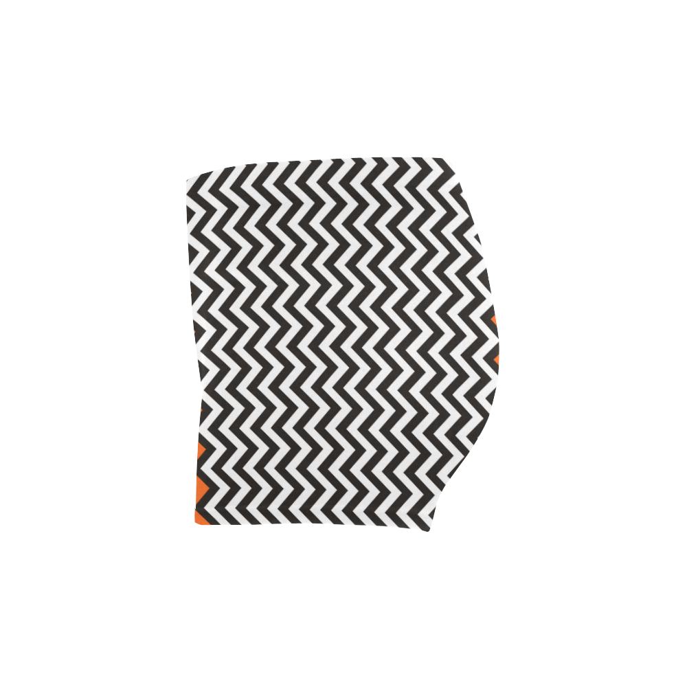 HIPSTER zigzag chevron pattern black & white Briseis Skinny Shorts (Model L04)