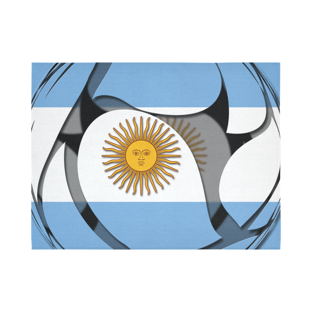The Flag of Argentina Cotton Linen Wall Tapestry 80"x 60"