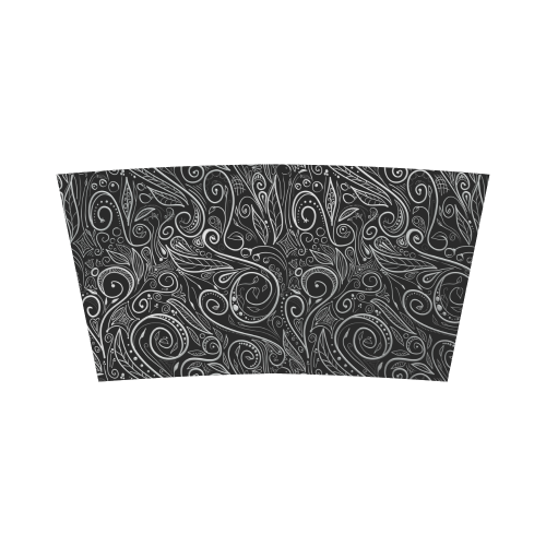 A elegant floral damasks in  silver and black Bandeau Top