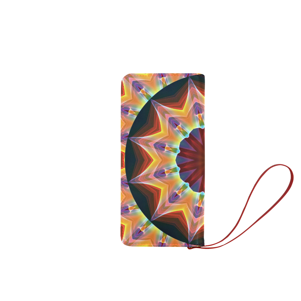 Santa Fe Summer Night, Abstract Warm Romance Women's Clutch Wallet (Model 1637)