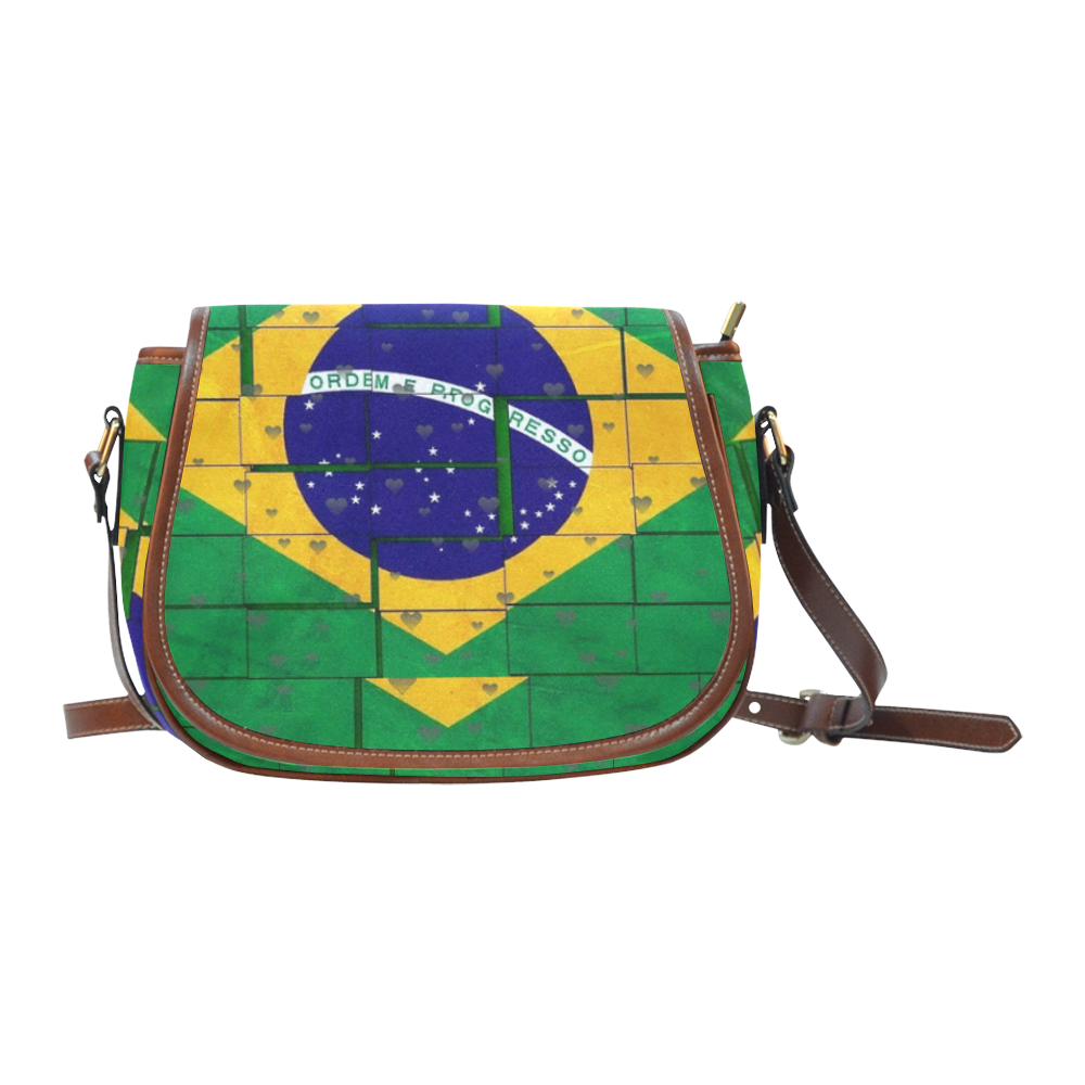 Brazil Pattern by Nico bielow Saddle Bag/Large (Model 1649)