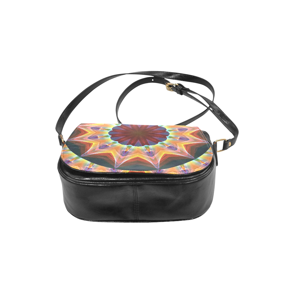 Santa Fe Summer Night, Abstract Warm Romance Classic Saddle Bag/Small (Model 1648)