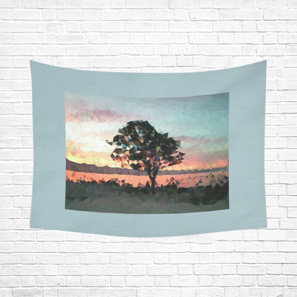 Late Lake Cotton Linen Wall Tapestry 80"x 60"