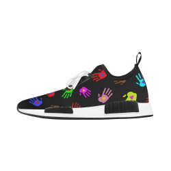Multicolored HANDS with HEARTS love pattern Men’s Draco Running Shoes (Model 025)