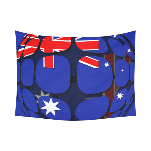 The Flag of Australia Cotton Linen Wall Tapestry 80"x 60"
