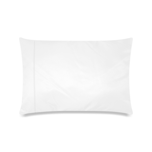 A elegant floral damasks in  silver and black Custom Rectangle Pillow Case 16"x24" (one side)