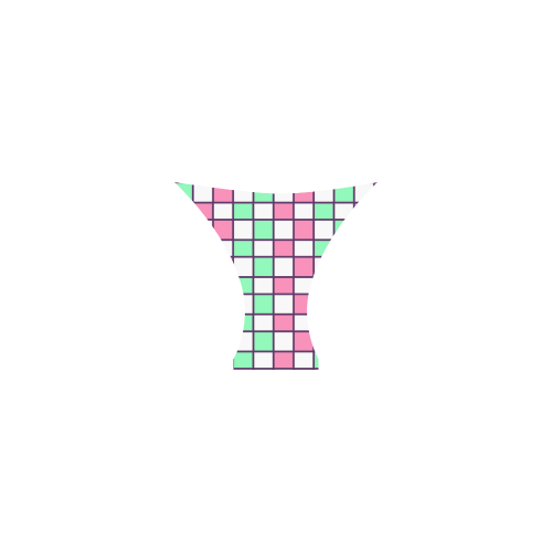 Geometry in green and pink Custom Bikini Swimsuit