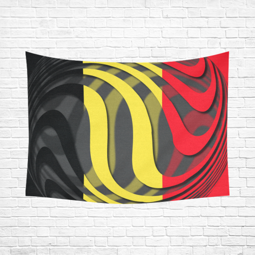The Flag of Belgium Cotton Linen Wall Tapestry 80"x 60"