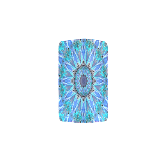 Sapphire Ice Flame, Cyan Blue Crystal Wheel Women's Clutch Wallet (Model 1637)