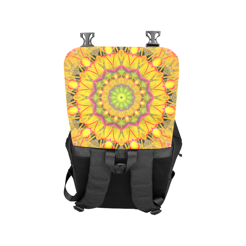 Beach Grass Golden Red Foliage Abstract Fall Days Casual Shoulders Backpack (Model 1623)