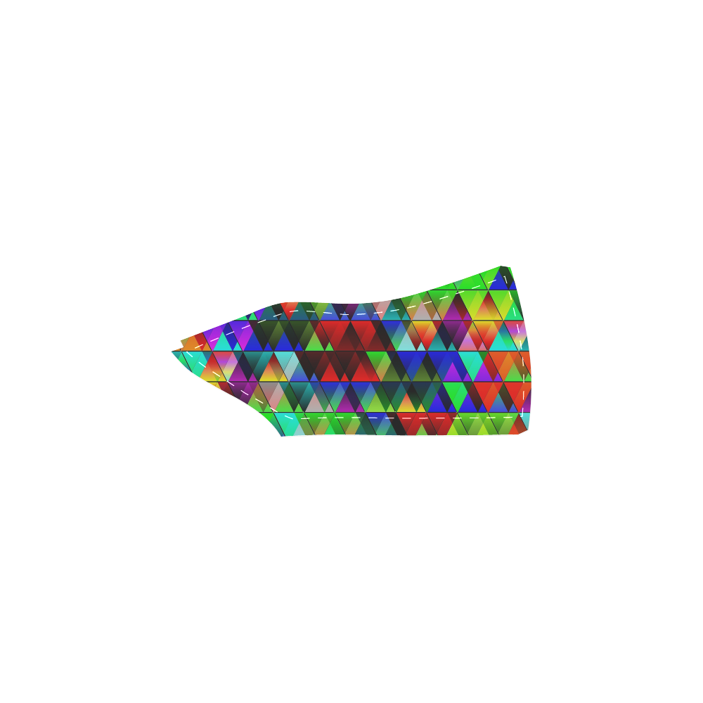 Triangulation Women's Slip-on Canvas Shoes (Model 019)
