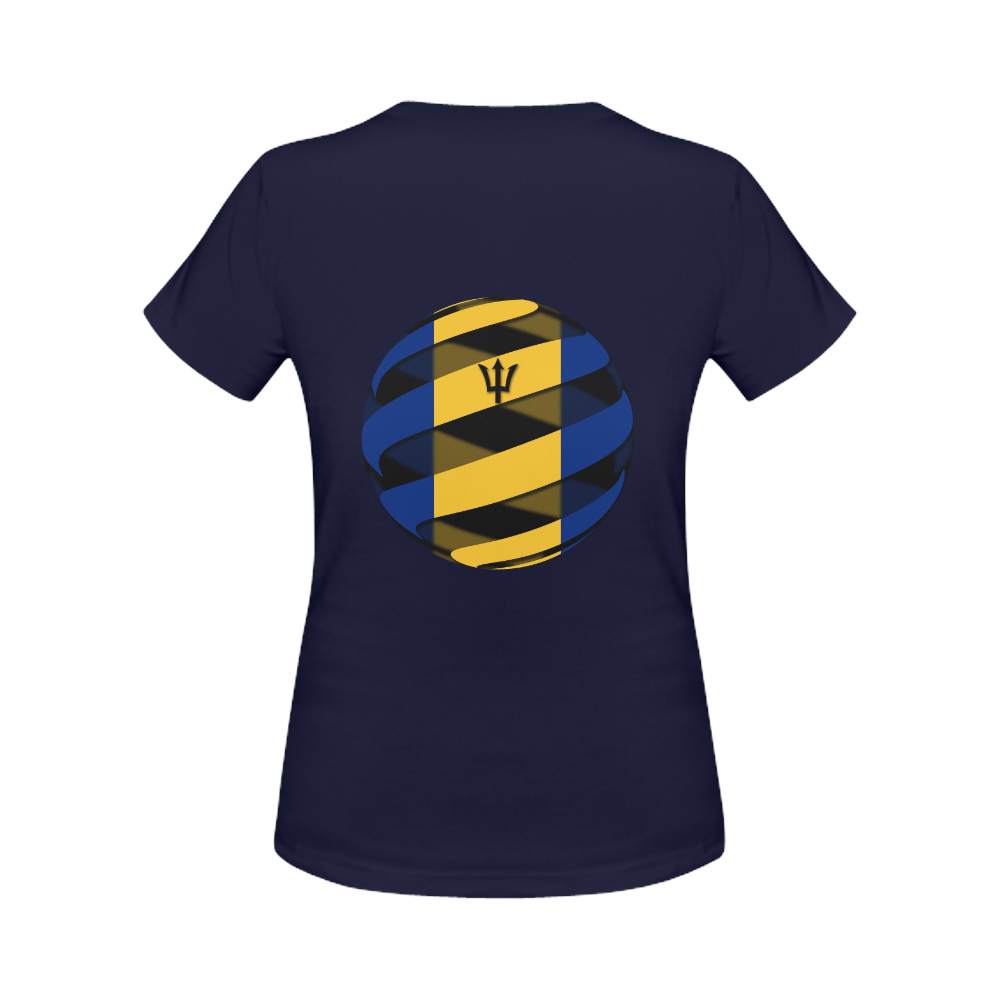 The Flag of Barbados Women's Classic T-Shirt (Model T17）