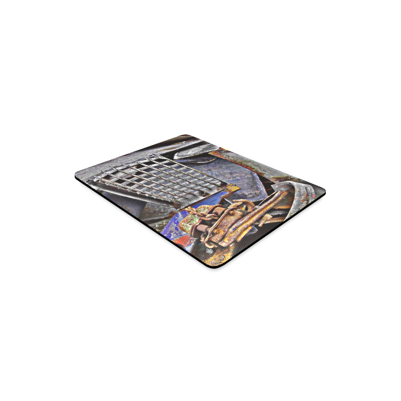 Metal HDR Scrap Metal Rectangle Mousepad