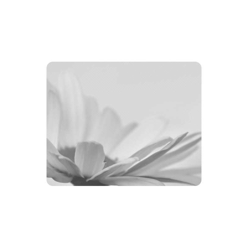 Marguerite Daisy Summer Flower  Monochrome Rectangle Mousepad