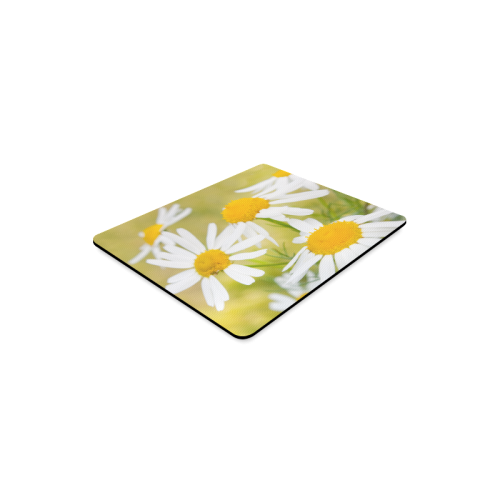 Camomile Chamomile Camille Flower Summer Green Rectangle Mousepad