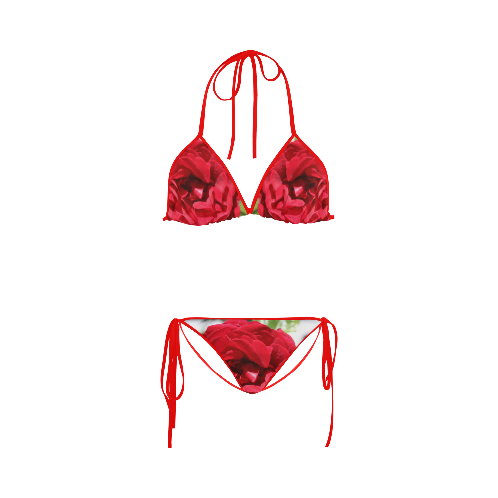 Red Rose Custom Bikini Swimsuit | ID: D387078