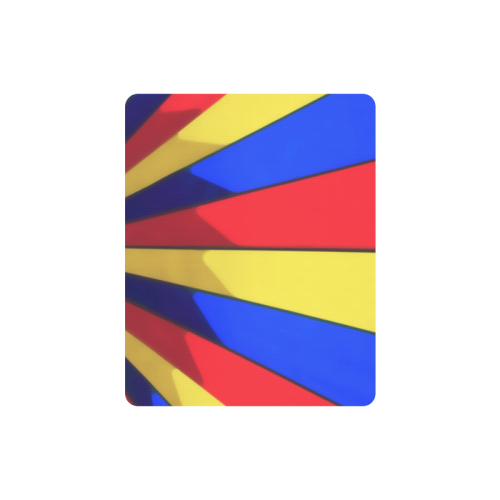 Stripes Yellow Blue Red Rectangle Mousepad