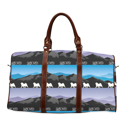 Samoyed Rockin the Rockies Waterproof Travel Bag/Small (Model 1639)