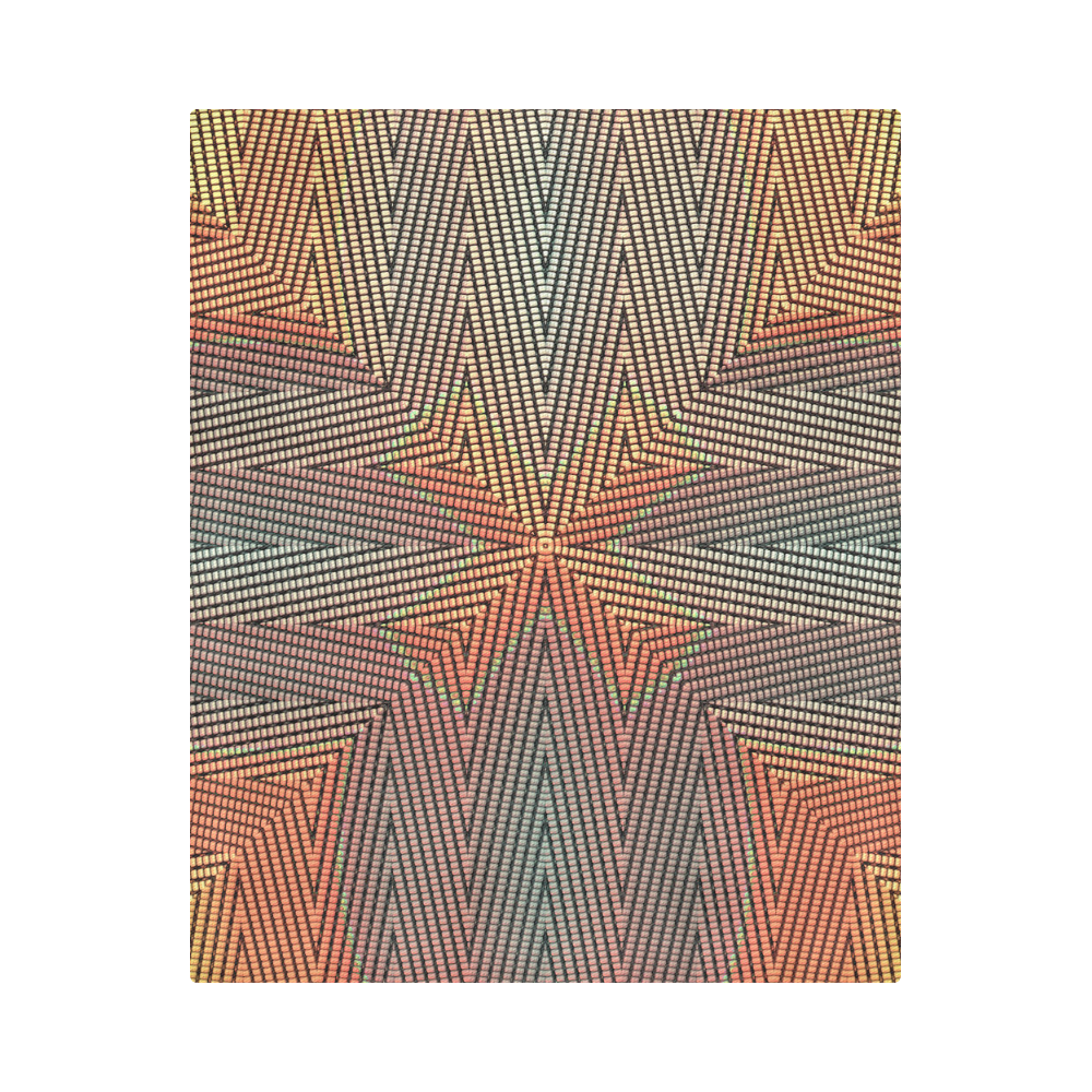 Subtle Symmetry Duvet Cover 86"x70" ( All-over-print)