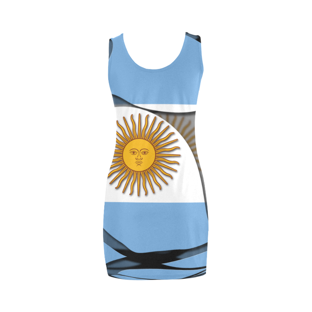 The Flag of Argentina Medea Vest Dress (Model D06)