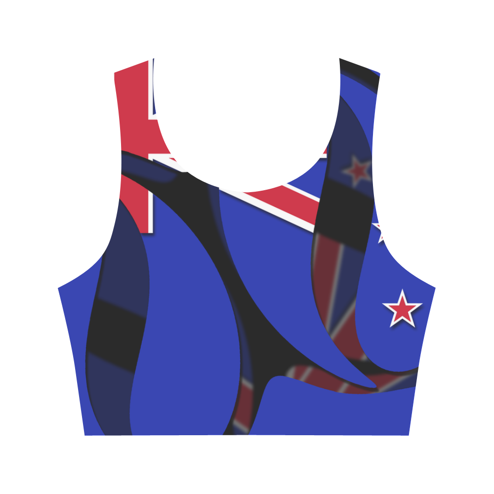 The Flag of New Zealand Women's Crop Top (Model T42)