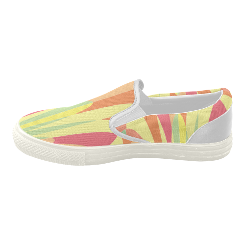 Pastel Shades Women's Slip-on Canvas Shoes (Model 019)
