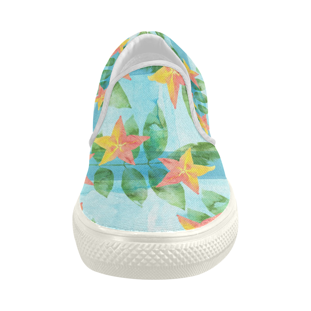 Start Fruit Women's Slip-on Canvas Shoes (Model 019)