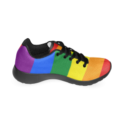 Gay Pride Rainbow Flag Stripes Women’s Running Shoes (Model 020)