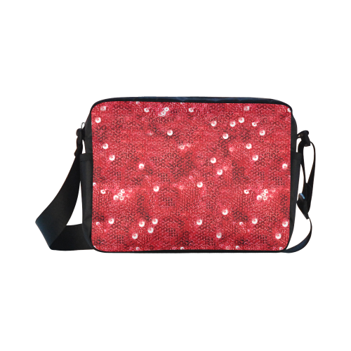 Sparkling Sequin-Like Pattern Classic Cross-body Nylon Bags (Model 1632)