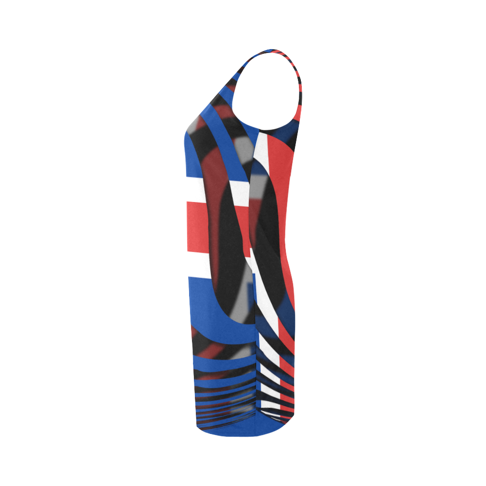 The Flag of Iceland Medea Vest Dress (Model D06)